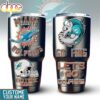 Custom Name Miami Dolphins Mascot Tumbler For Fans