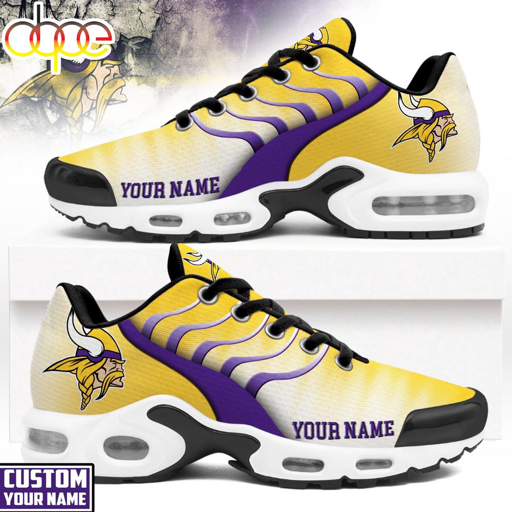 Custom Name Minnesota Vikings NFL Endzone Runner Air Max Plus Shoes
