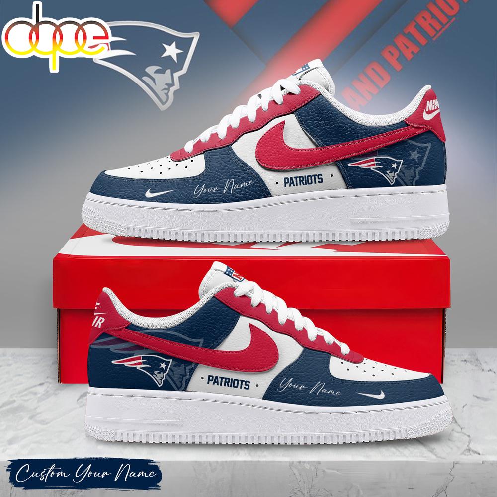 Custom Name New England Patriots NFL Victory Pride Air Force 1 Shoes