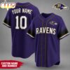 Custom Name Number Baltimore Ravens NFL Team Pride Baseball Jersey Custom Name Number Baltimore Ravens NFL Team Pride Baseball Jersey