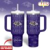 Custom Name Number Baltimore Ravens NFL Team Spirit Tumbler 40oz