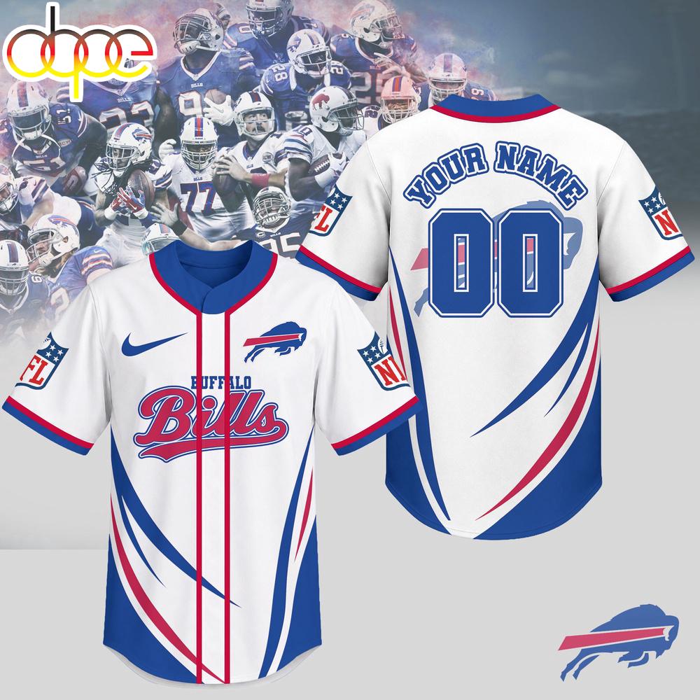 Custom Name Number Buffalo Bills NFL Game Day Ready Baseball Jersey Shirt Custom Name Number Buffalo Bills NFL Game Day Ready Baseball Jersey Shirt