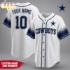 Custom Name Number Dallas Cowboys NFL Team Pride Baseball Jersey Custom Name Number Dallas Cowboys NFL Team Pride Baseball Jersey