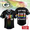Custom Name Number Green Bay Packers NFL Pride Month Baseball Jersey Shirt