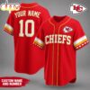 Custom Name Number Kansas City Chiefs NFL Team Pride Baseball Jersey