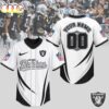 Custom Name Number Las Vegas Raiders NFL Game Day Ready Baseball Jersey Shirt Custom Name Number Las Vegas Raiders NFL Game Day Ready Baseball Jersey Shirt