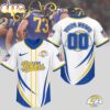 Custom Name Number Los Angeles Rams NFL Game Day Ready Baseball Jersey Shirt