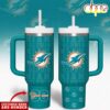Custom Name Number Miami Dolphins NFL Team Spirit Tumbler 40oz