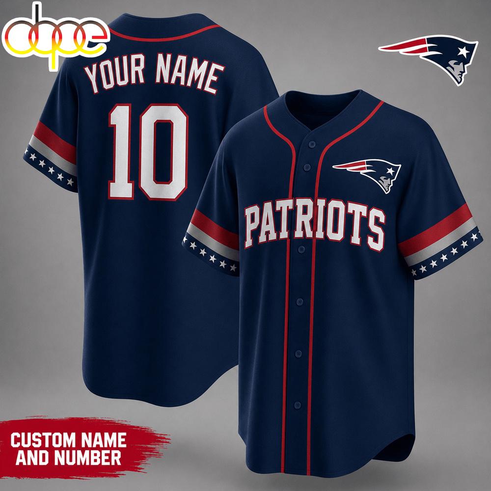 Custom Name Number New England Patriots NFL Team Pride Baseball Jersey Custom Name Number New England Patriots NFL Team Pride Baseball Jersey