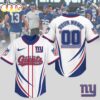 Custom Name Number New York Giants NFL Game Day Ready Baseball Jersey Shirt