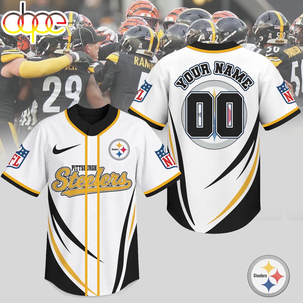 Custom Name Number Pittsburgh Steelers NFL Game Day Ready Baseball Jersey Shirt