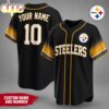 Custom Name Number Pittsburgh Steelers NFL Team Pride Baseball Jersey