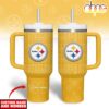 Custom Name Number Pittsburgh Steelers NFL Team Spirit Tumbler 40oz Custom Name Number Pittsburgh Steelers NFL Team Spirit Tumbler 40oz