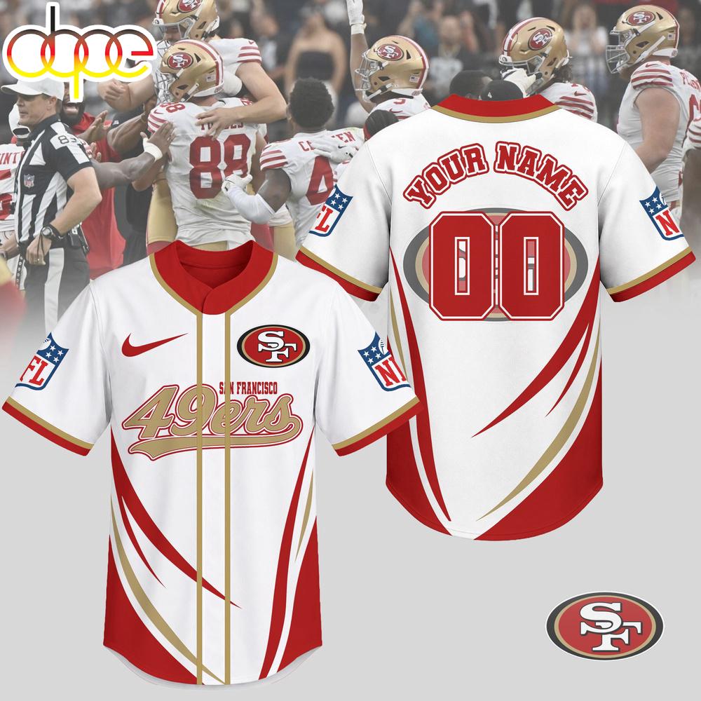 Custom Name Number San Francisco 49ers NFL Game Day Ready Baseball Jersey Shirt