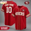 Custom Name Number San Francisco 49ers NFL Team Pride Baseball Jersey
