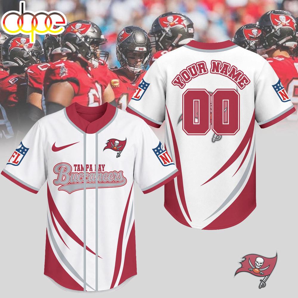 Custom Name Number Tampa Bay Buccaneers NFL Game Day Ready Baseball Jersey Shirt