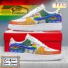 Custom Name Seattle Seahawks NFL Team Air Force 1 Shoes For Fans