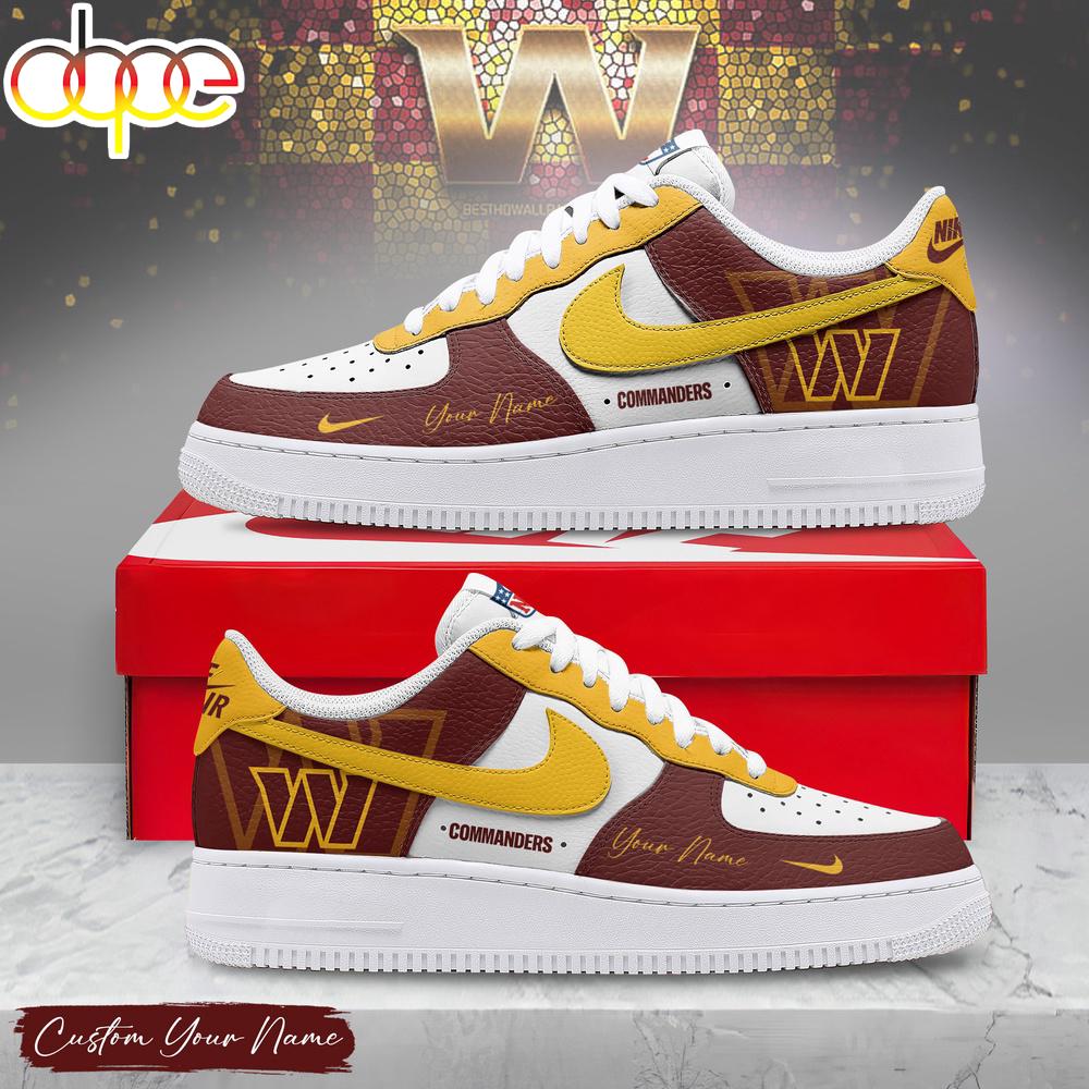 Custom Name Washington Commanders NFL Victory Pride Air Force 1 Shoes