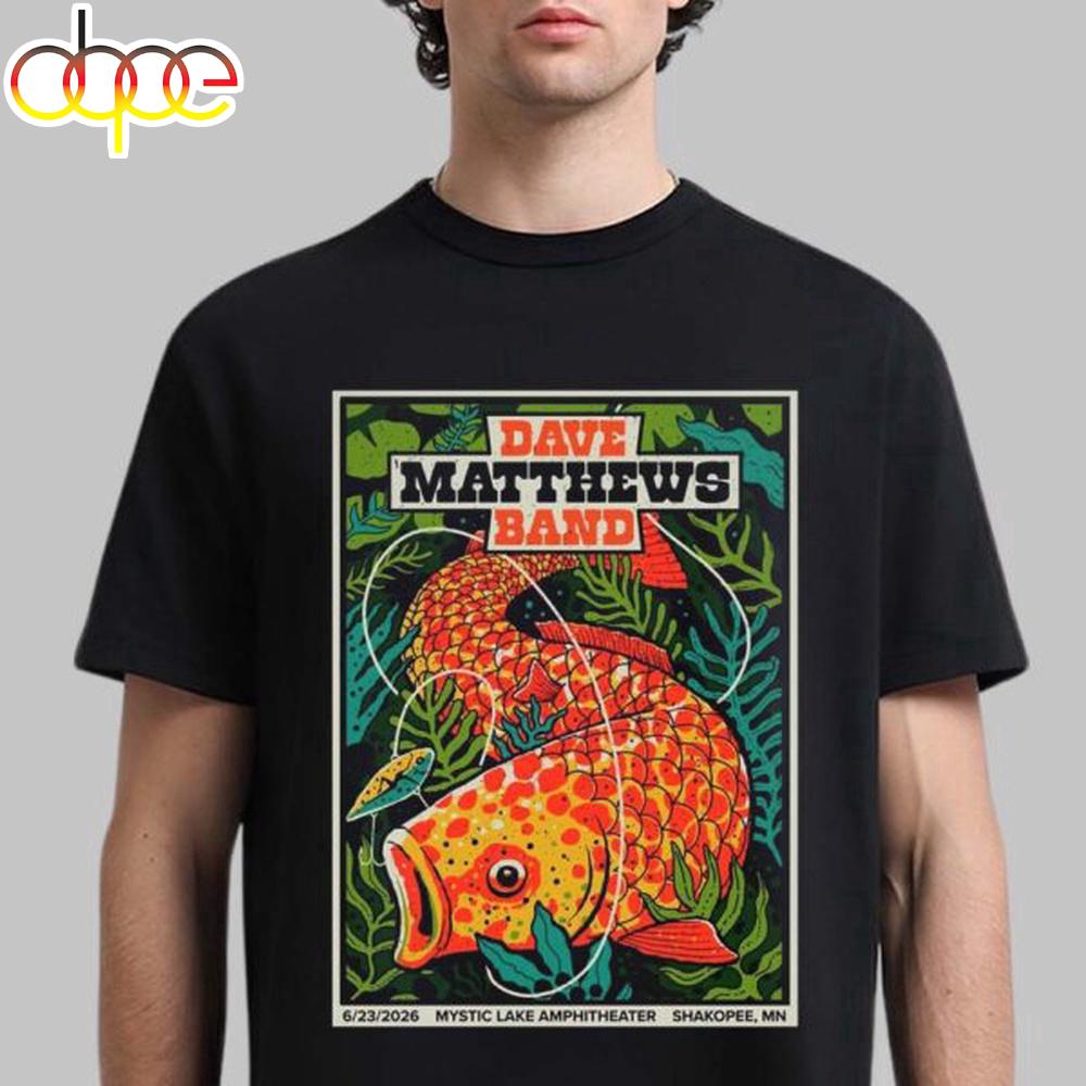 Dave Matthews Band Shakopee Minnesota 2026 Unisex T-Shirt Dave Matthews Band Shakopee Minnesota 2026 Unisex T-Shirt