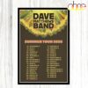 Dave Matthews Band Summer Tour 2026 Poster Canvas Dave Matthews Band Summer Tour 2026 Poster Canvas