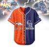 Denver Broncos - Colorado Rockies Baseball Jersey Shirt Denver Broncos - Colorado Rockies Baseball Jersey Shirt