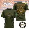 Denver Broncos US Army Military Police Veteran 3D T-Shirt