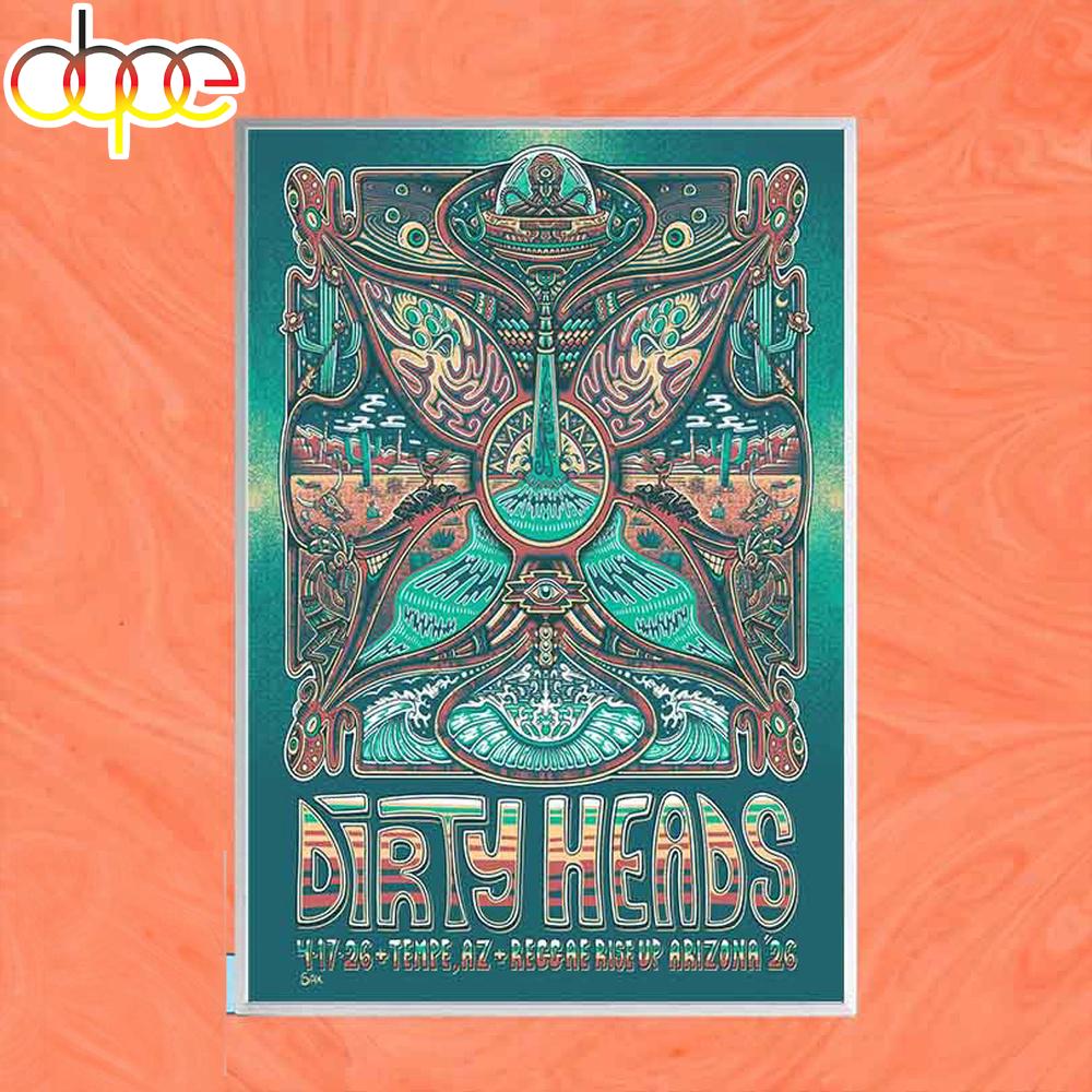 Dirty Heads Apr 17 2026 Tempe, AZ Live Poster Canvas