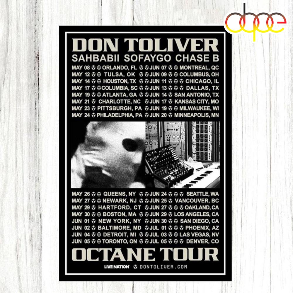 Don Toliver Octane Tour 2026 Poster Canvas Don Toliver Octane Tour 2026 Poster Canvas