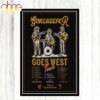 Goalkeeper Goes West Tour 2026 Poster Canvas Goalkeeper Goes West Tour 2026 Poster Canvas