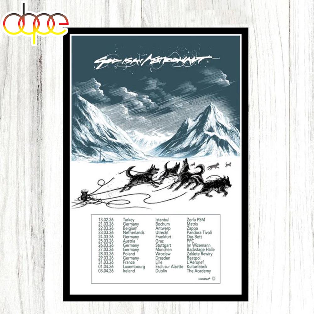 God Is An Astronaut 2026 Tour Poster Canvas God Is An Astronaut 2026 Tour Poster Canvas