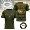 Green Bay Packers US Army Military Police Veteran 3D T-Shirt