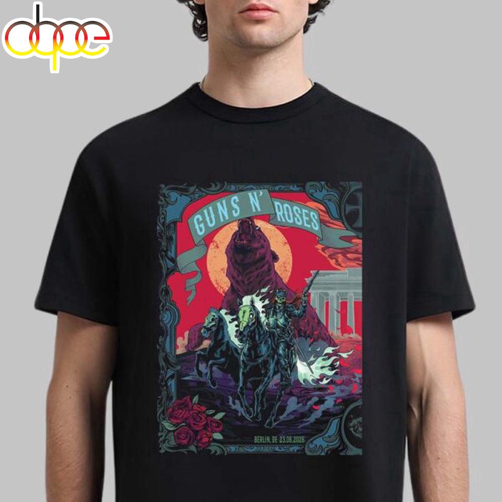 Guns N Roses Berlin Germany 2026 Night 1 Unisex T-Shirt Guns N Roses Berlin Germany 2026 Night 1 Unisex T-Shirt