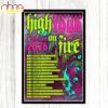 High On Fire European Tour Summer 2026 Poster Canvas