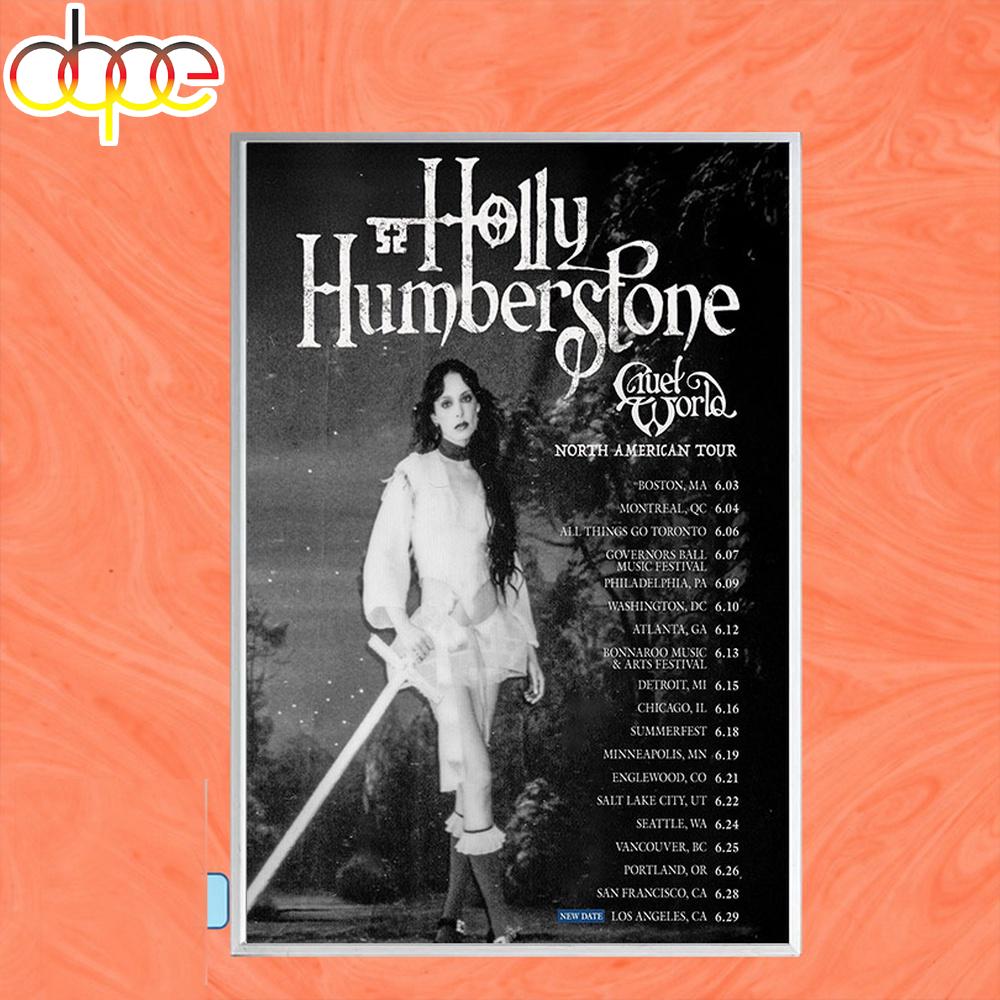 Holly Humberstone HQ North America Concert 2026 Poster Canvas Holly Humberstone HQ North America Concert 2026 Poster Canvas