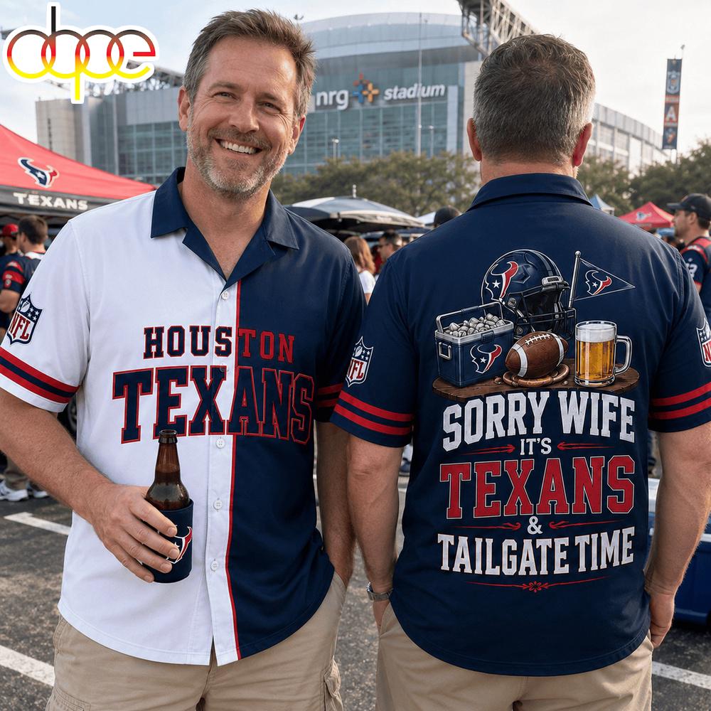 Houston Texans NFL Funny Football Fan Hawaiian Shirt