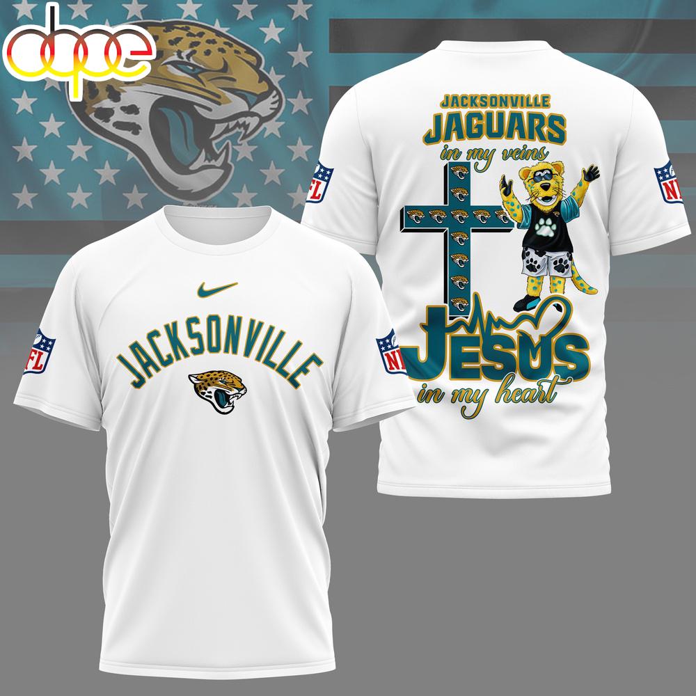 Jacksonville Jaguars Faith & Football 3D T-Shirt
