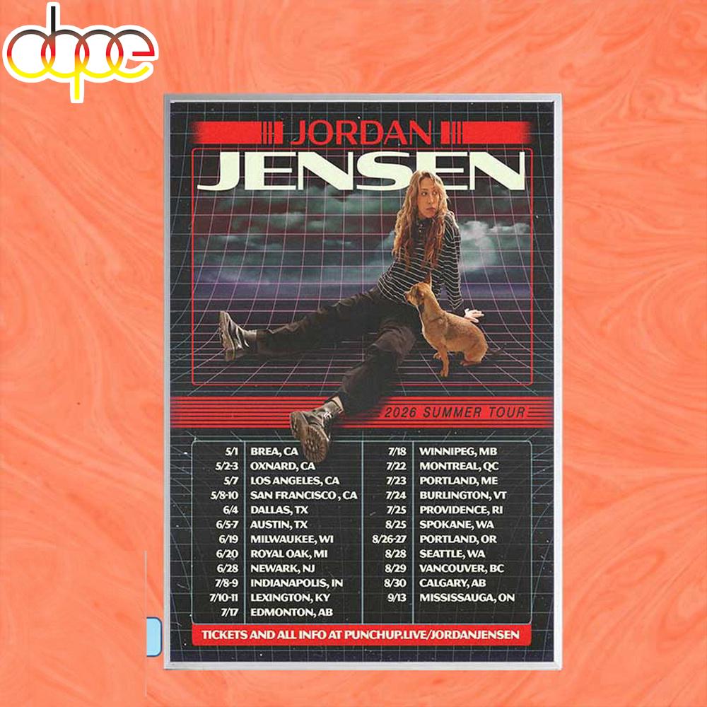 Jordan Jensen 2026 Poster Canvas Jordan Jensen 2026 Poster Canvas