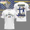 Los Angeles Rams Faith & Football 3D T-Shirt Los Angeles Rams Faith & Football 3D T-Shirt