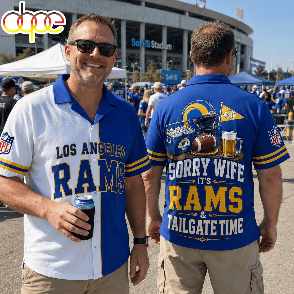 Los Angeles Rams NFL Funny Football Fan Hawaiian Shirty Los Angeles Rams NFL Funny Football Fan Hawaiian Shirty