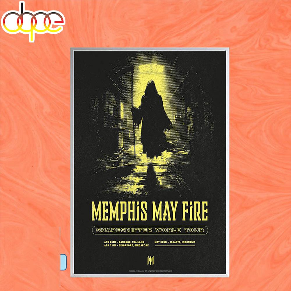 Memphis May Fire Shapeshifter World Tour 2026 Poster Canvas