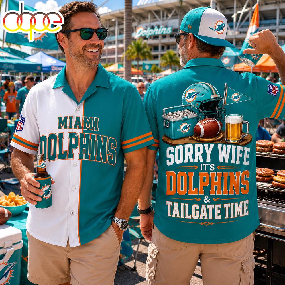 Miami Dolphins NFL Funny Football Fan Hawaiian Shirt Miami Dolphins NFL Funny Football Fan Hawaiian Shirt