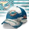Miami Dolphins NFL Grunge Style Team Baseball Cap