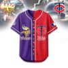 Minnesota Vikings - Minnesota Twins Baseball Jersey Shirt Minnesota Vikings - Minnesota Twins Baseball Jersey Shirt