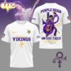 Minnesota Vikings NFL Prince Purple Reign Football 3D T-Shirt For Fans