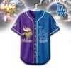 Minnesota Vikings x Los Angeles Dodgers Baseball Jersey Shirt