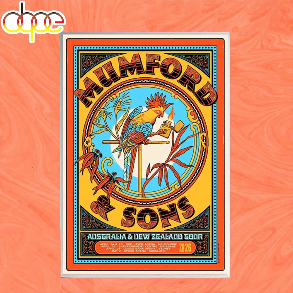 Mumford & Sons Tour Apr May 2026 Poster Canvas