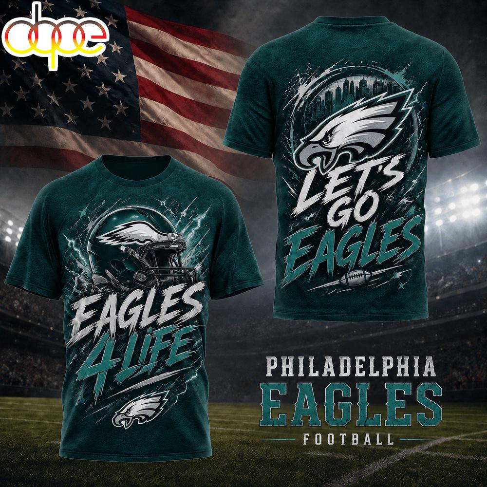 Philadelphia Eagles NFL Fan For Life 3D T-Shirt