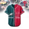 Philadelphia Eagles - Philadelphia Phillies Baseball Jersey Shirt Philadelphia Eagles - Philadelphia Phillies Baseball Jersey Shirt