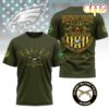 Philadelphia Eagles US Army Military Police Veteran 3D T-Shirt