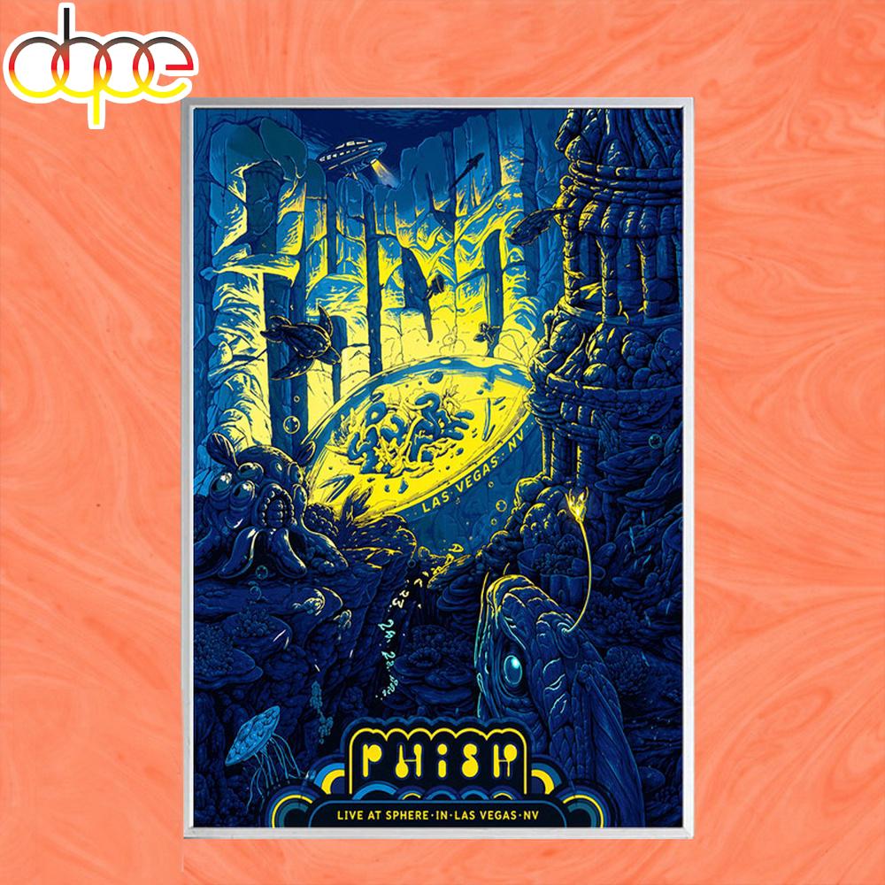 Phish Sphere Sands Ave Las Vegas NV Apr 23-25 2026 Poster Canvas